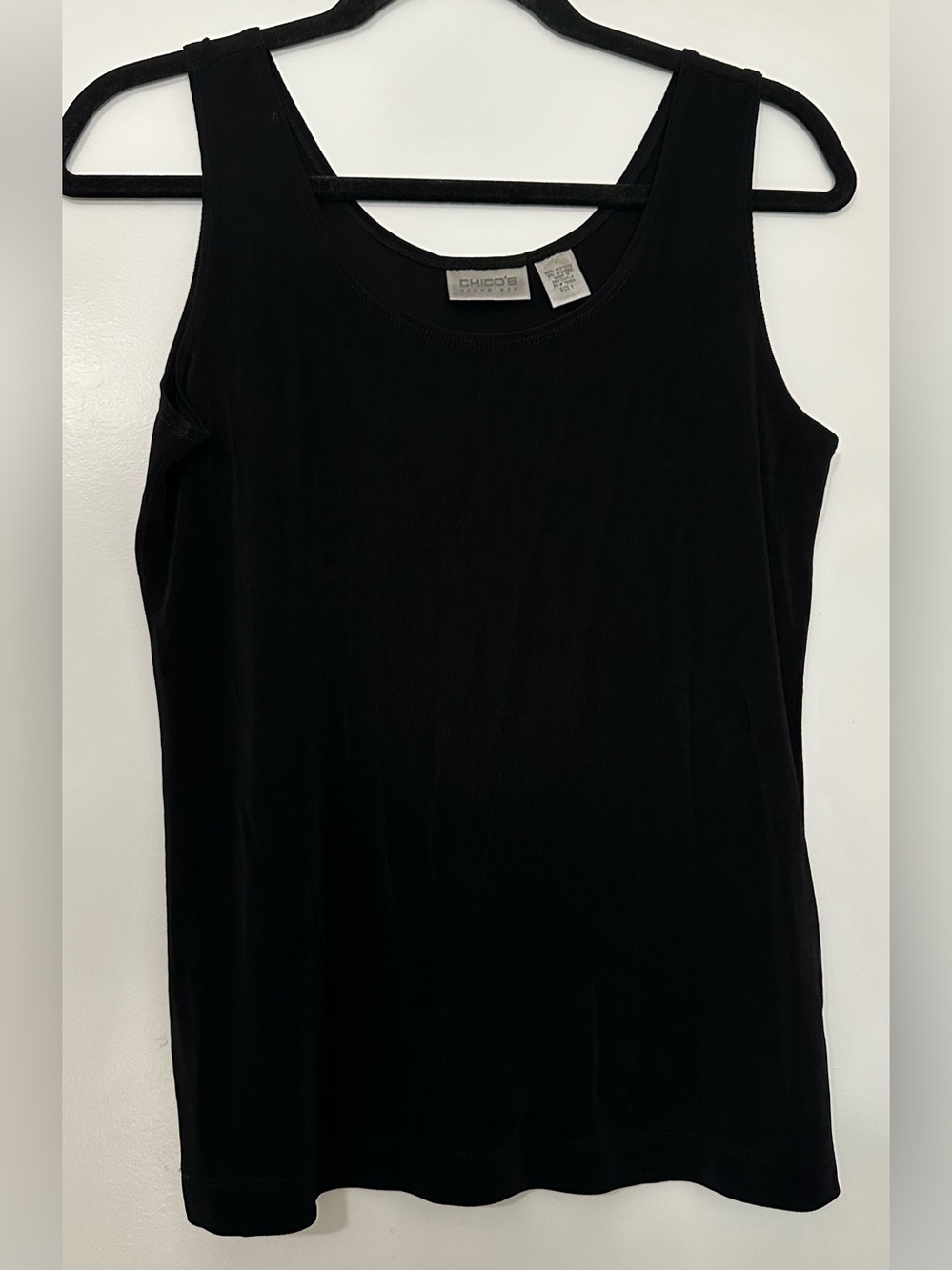 Chico's Black Scoop Neck Tank